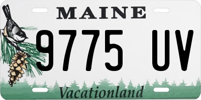 ME license plate 9775UV
