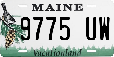 ME license plate 9775UW