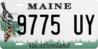 ME license plate 9775UY