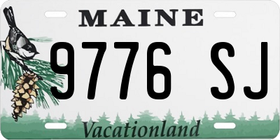 ME license plate 9776SJ