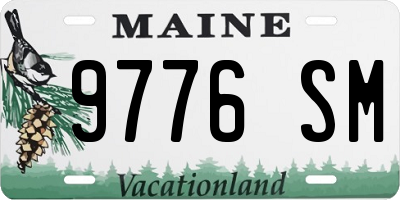 ME license plate 9776SM
