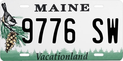 ME license plate 9776SW