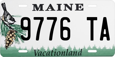 ME license plate 9776TA