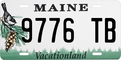 ME license plate 9776TB