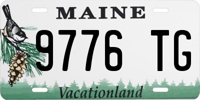 ME license plate 9776TG