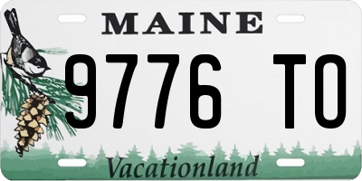 ME license plate 9776TO