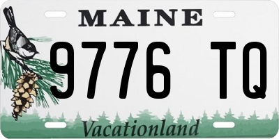ME license plate 9776TQ
