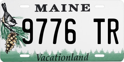 ME license plate 9776TR