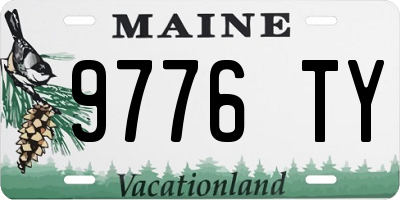ME license plate 9776TY
