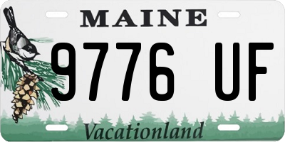 ME license plate 9776UF