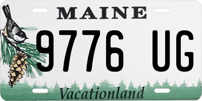 ME license plate 9776UG