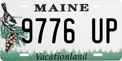 ME license plate 9776UP