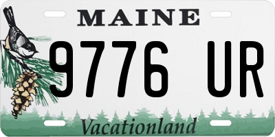 ME license plate 9776UR