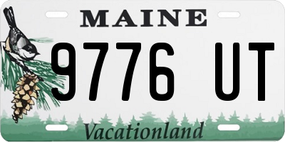 ME license plate 9776UT