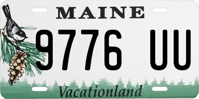 ME license plate 9776UU