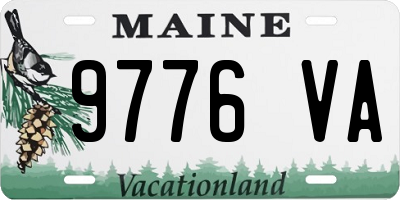 ME license plate 9776VA