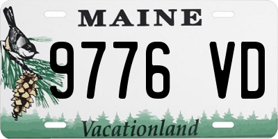 ME license plate 9776VD