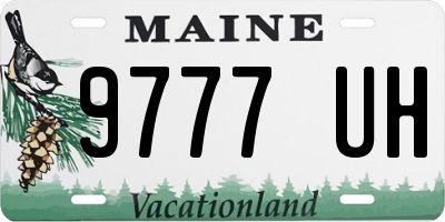 ME license plate 9777UH
