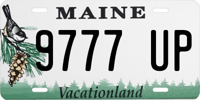 ME license plate 9777UP