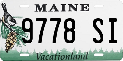ME license plate 9778SI