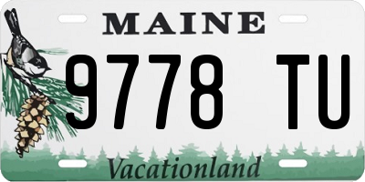 ME license plate 9778TU
