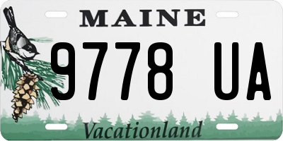 ME license plate 9778UA
