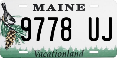 ME license plate 9778UJ