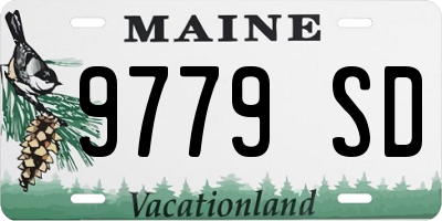 ME license plate 9779SD
