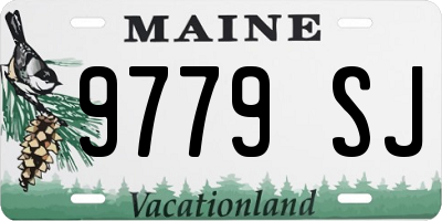 ME license plate 9779SJ