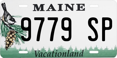 ME license plate 9779SP