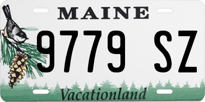 ME license plate 9779SZ
