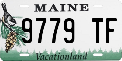 ME license plate 9779TF