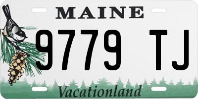 ME license plate 9779TJ