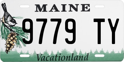 ME license plate 9779TY