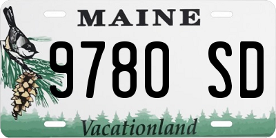 ME license plate 9780SD