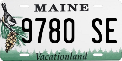 ME license plate 9780SE