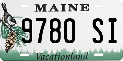 ME license plate 9780SI