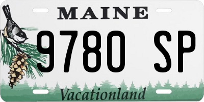 ME license plate 9780SP