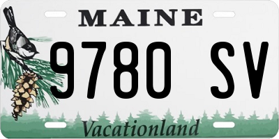 ME license plate 9780SV