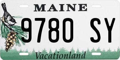 ME license plate 9780SY