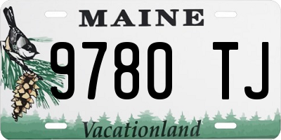 ME license plate 9780TJ