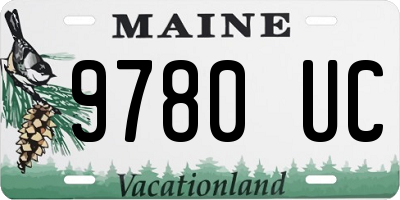 ME license plate 9780UC