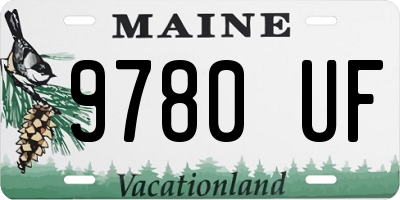 ME license plate 9780UF