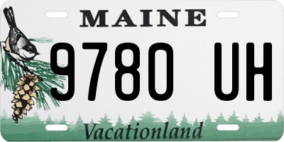 ME license plate 9780UH
