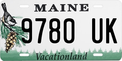 ME license plate 9780UK