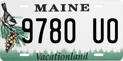 ME license plate 9780UO
