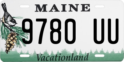 ME license plate 9780UU