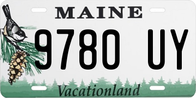 ME license plate 9780UY