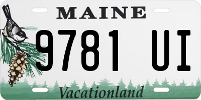 ME license plate 9781UI