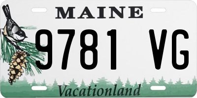 ME license plate 9781VG